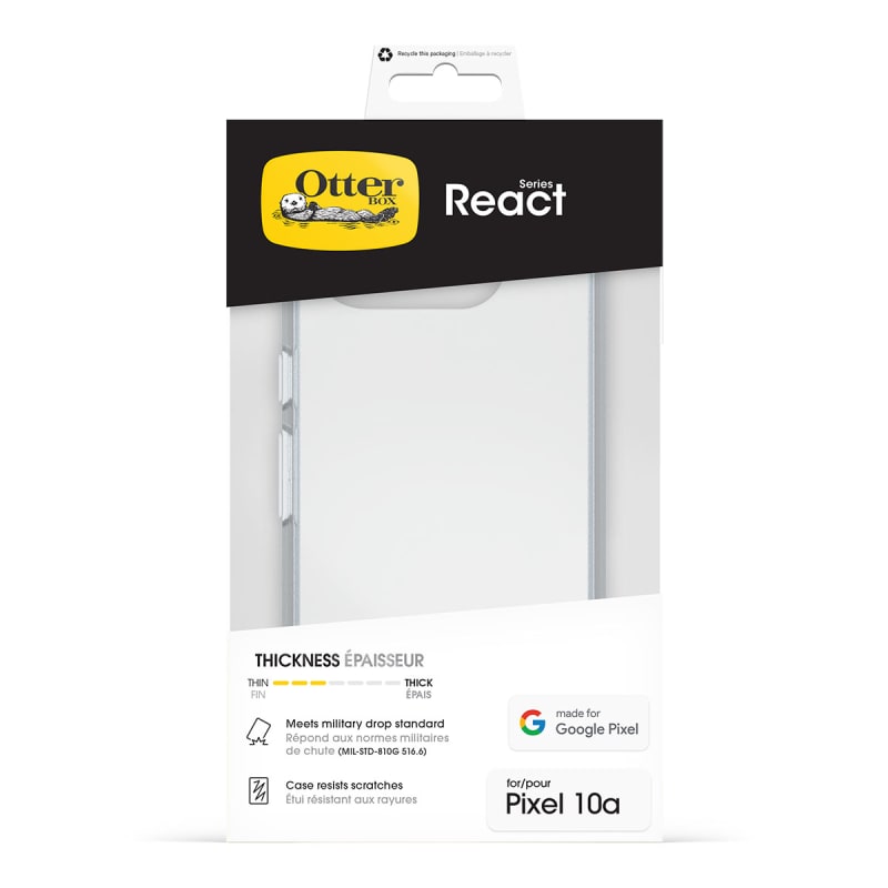 OtterBox React Case For new Google Pixel 10a - Clear