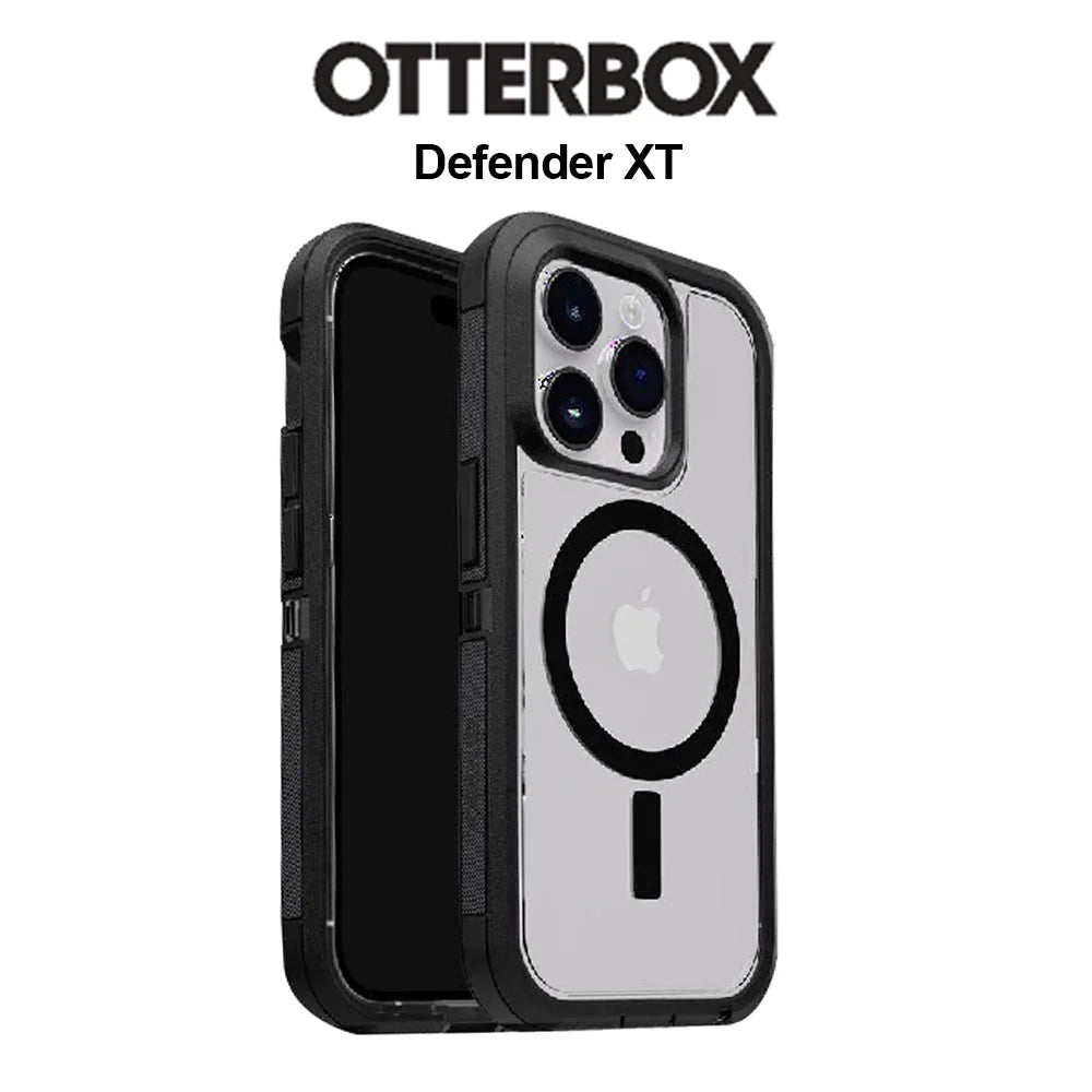 OtterBox Case For iPhone 15 Pro Defender XT Compatible with Magnetic Case Clear
