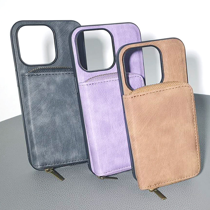 For iPhone 12, 13, 14, 15 Pro Max Maxguard Card Holder + Magnetic Duo Phone Case
