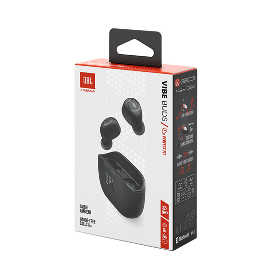 JBL Wave Buds True Wireless In-Ear Headphones - Black