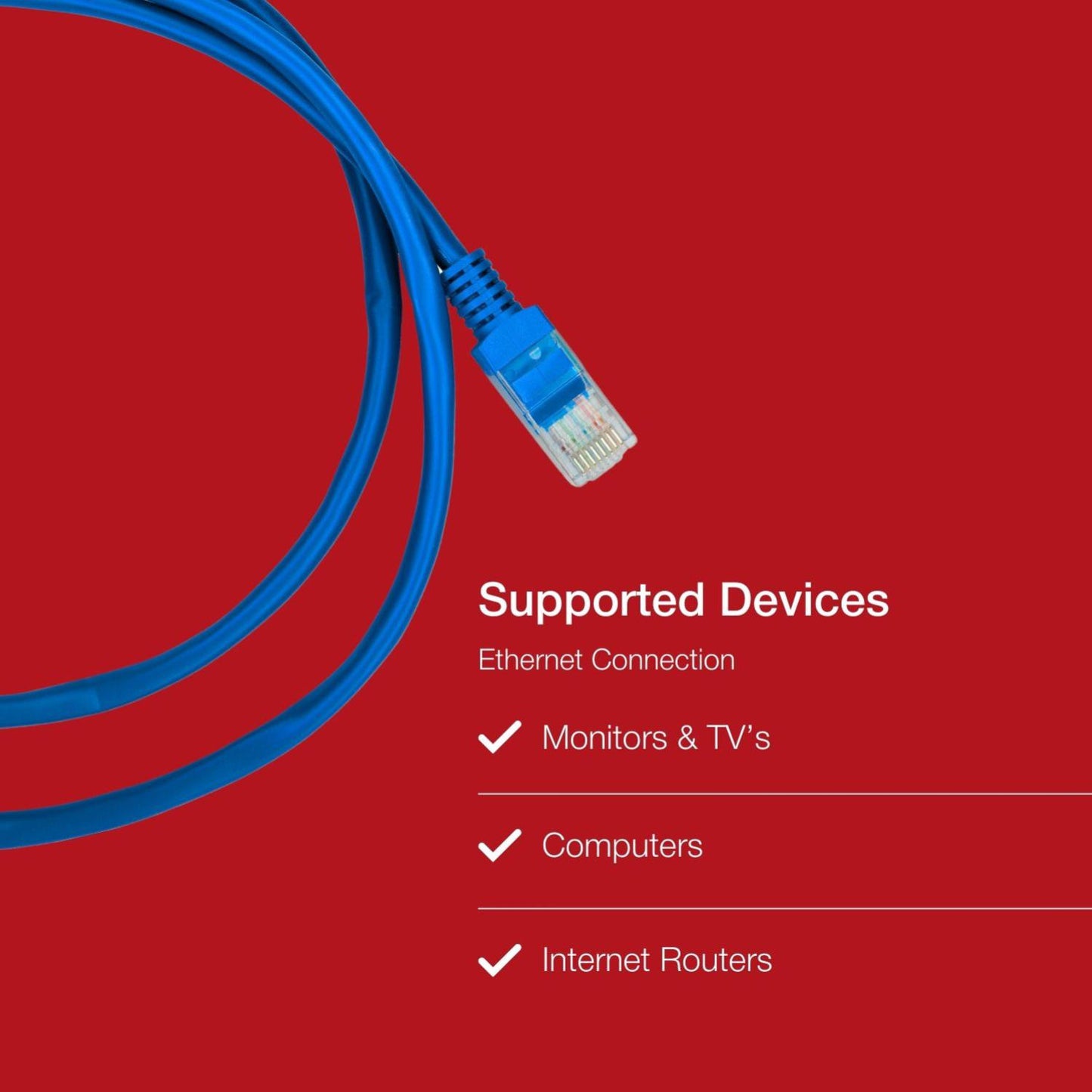 Shintaro Cat6 24 AWG Patch Lead Blue 15m - High Quality Ethernet Cable for Wired Networks