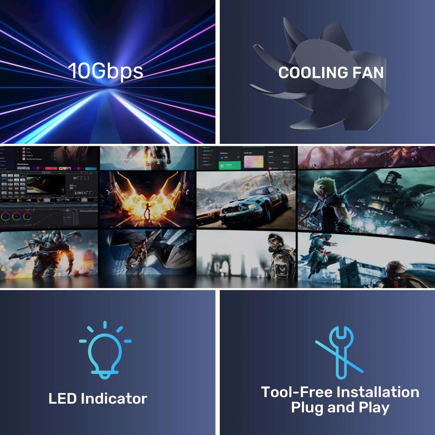 Unitek USB3.2 Type-C 10GB/SATA 2 BAY SATA HDD RAID ENCLOSURE