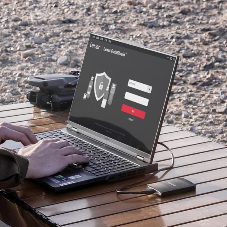 Lexar Armor 700 Portable SSD 2TB , USB , 256-bit AES Encryption , IP66 Water and Dust Resistance, 5 year limited warranty - Black.