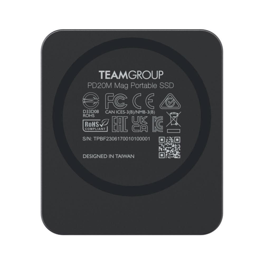 Team Group PD20M Mag Portable SSD Titanium Gray 1TB