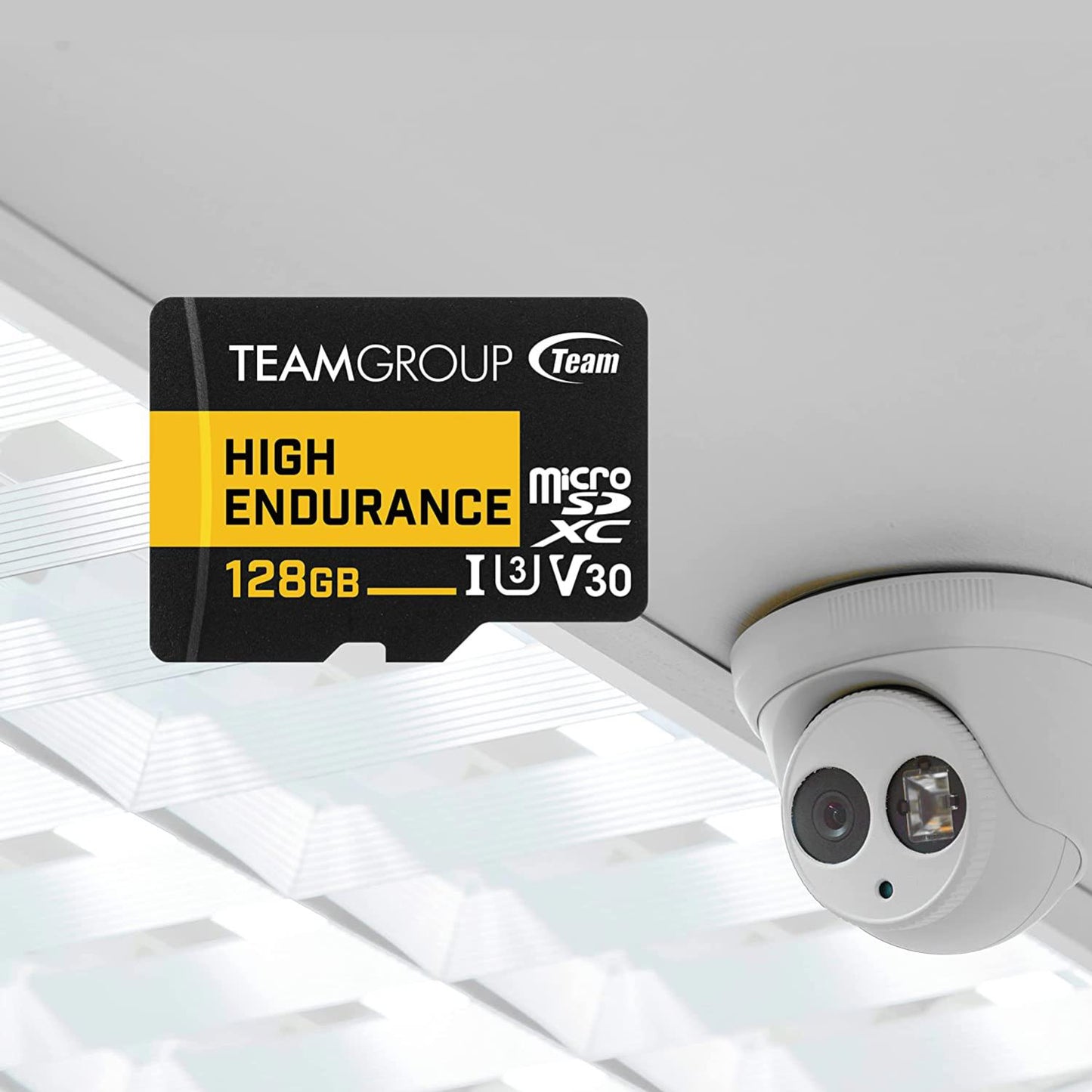 Team Group HIGH ENDURANCE 256GB Micro SDXC UHS-I U3 V30 4K 100MB/s(Designed for Monitoring)
