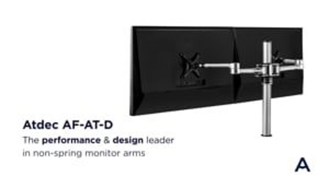 Atdec Dual Monitor Swing Arms Mount on Post