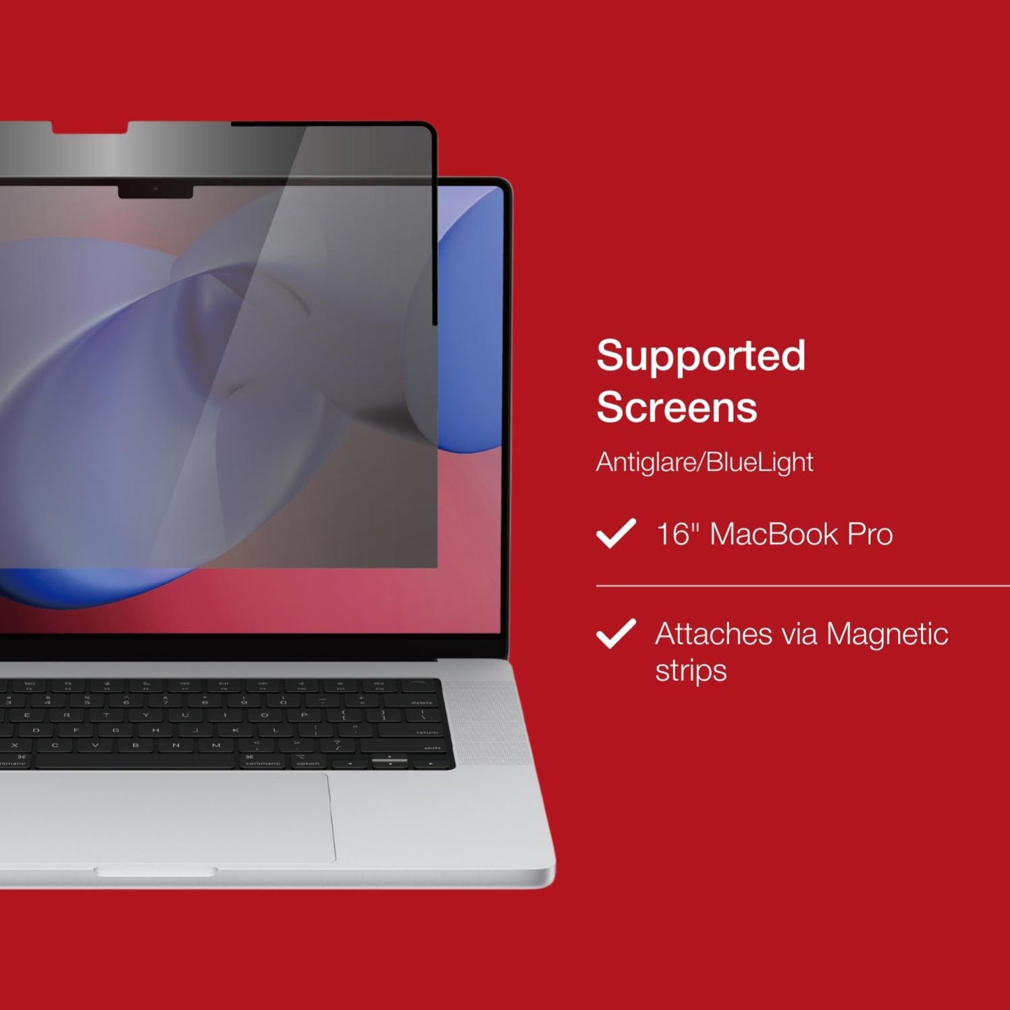 Shintaro Privacy Screen Filter 16" for MacBookPro with Magnetic Strips, Anti-glare & Blue Light Filter