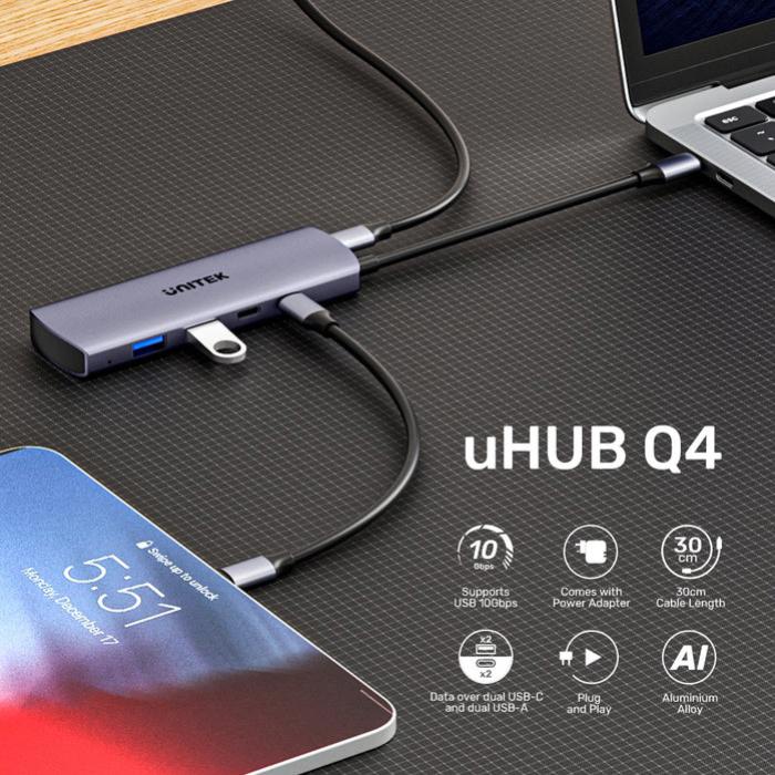 Unitek 4-in-1 uHUB Q4 USB-C Hub