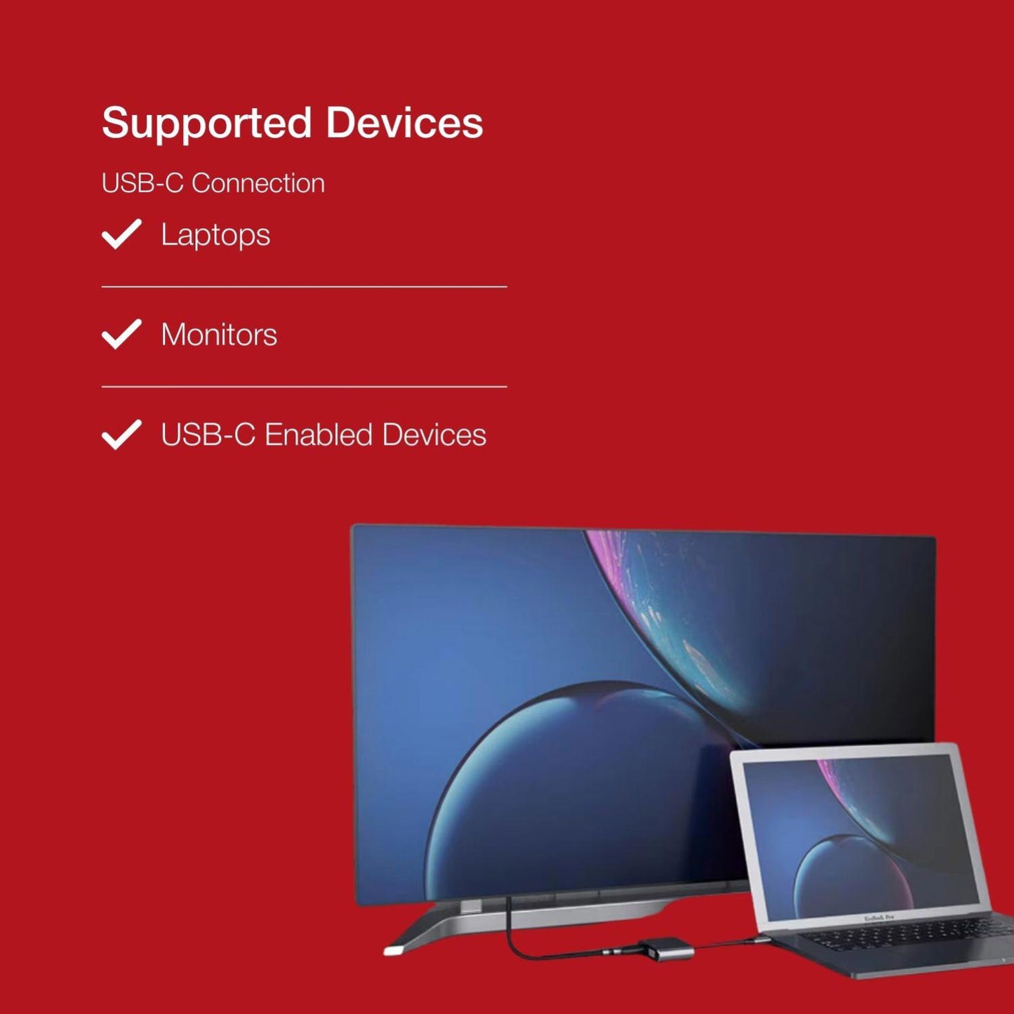 Shintaro USB-C to 4K HDMI & 1080P VGA Hub - Connect USB-C PCs to Monitors/TVs - Supports 4K@60Hz & 1080P Display
