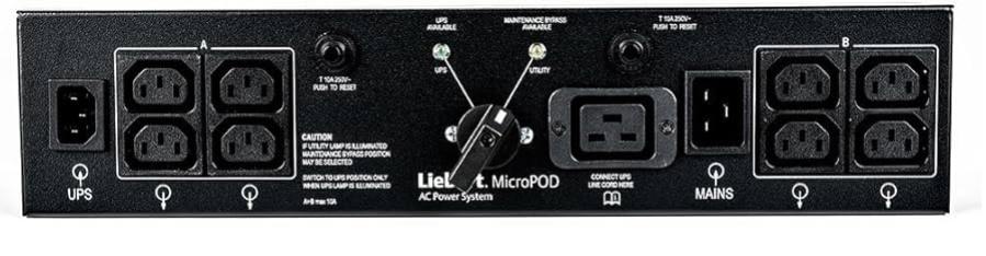 Vertiv Liebert MP2-220L Micropod Maintenance Bypass for GXE3 & GXT5-3000IRT2UXL UPS (3000VA