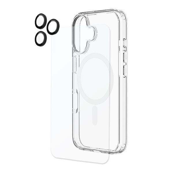 Kore 3 in 1 Protection Pack - Case + Tempered Glass + Lens Protector for iPhone 17