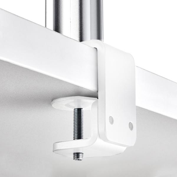 For Monitor Rigid Atdec F Clamp Desk Fixing recycled aluminium Mount - White