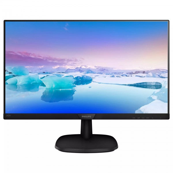Philips 243V7QJAB 24" 16:9, Full HD 1920x1080 IPS Home Monitor, 5ms, 60Hz, VGA, HDMI, DP, SPEAKERS, Adaptive Sync, Tilt, 3YR Warranty