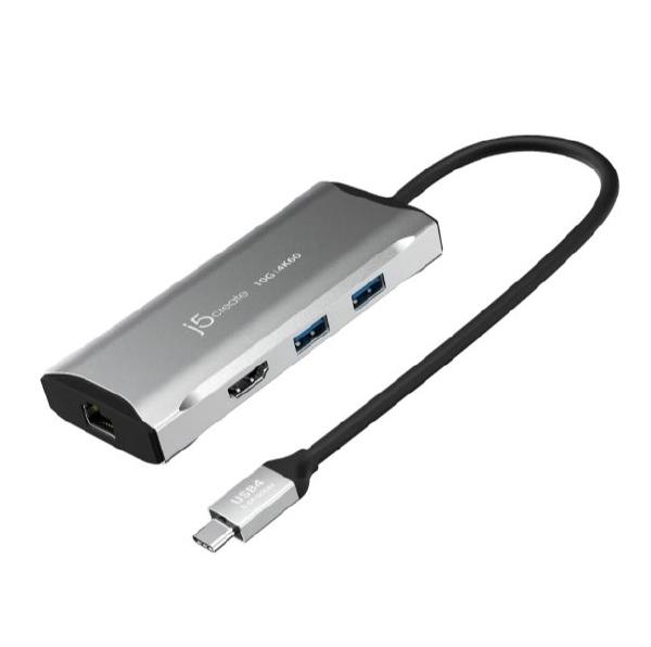 For data transfer J5create JCD392 4K60 Elite USB-C 3.2 10Gbps Travel Dock. (USB-C to HDMI, USB-C, USB-Ax2, RJ-45)