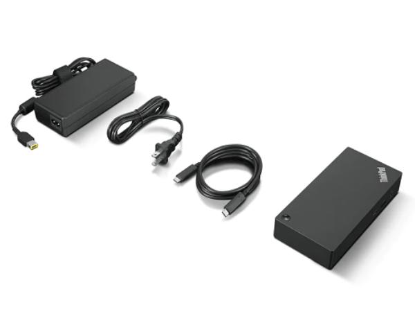 Lenovo ThinkPad USB-C Dock Gen 2 with 3 USB 3.1, 2 USB 2.0, USB-C, 2DP, HDMI, Combo Audio Jack and Gigabit Ethernet Connectivity