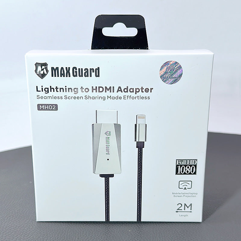 For Data Trasfer Maxguard 2m 1080 Full HD Lightning To HDMI Adapter