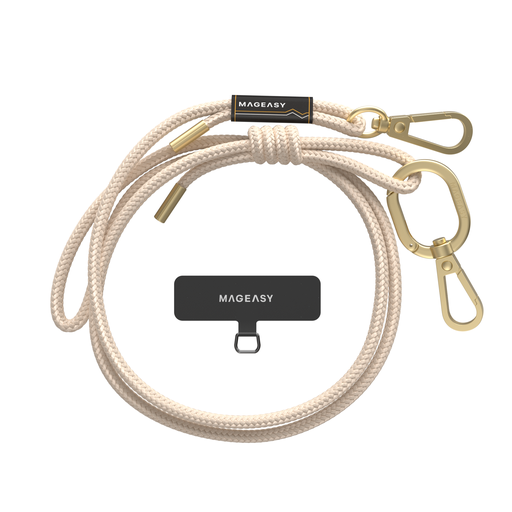 MagEasy Phone Strap & Strap Card 6mm Beige