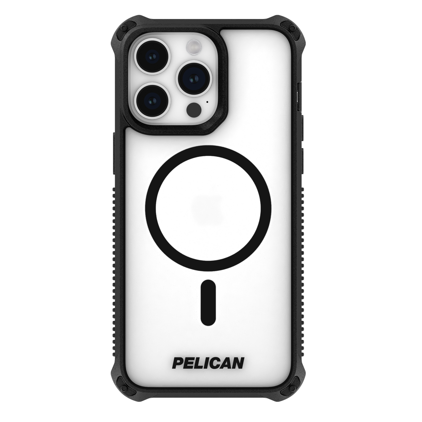 For Apple | Pelican | Guardian Rogue Case (Magnetic) | iPhone 15 Pro -Clear Black