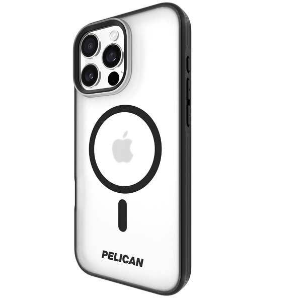 Pelican Ranger Mag Safe Case for iPhone 16 Pro Max - Clear/Black Frosted - Clear black frosted