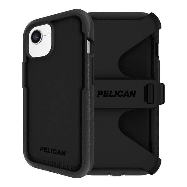 Pelican Voyager MagSafe Case with Holster for iPhone 16e / 15 / 14 / 13 - Black