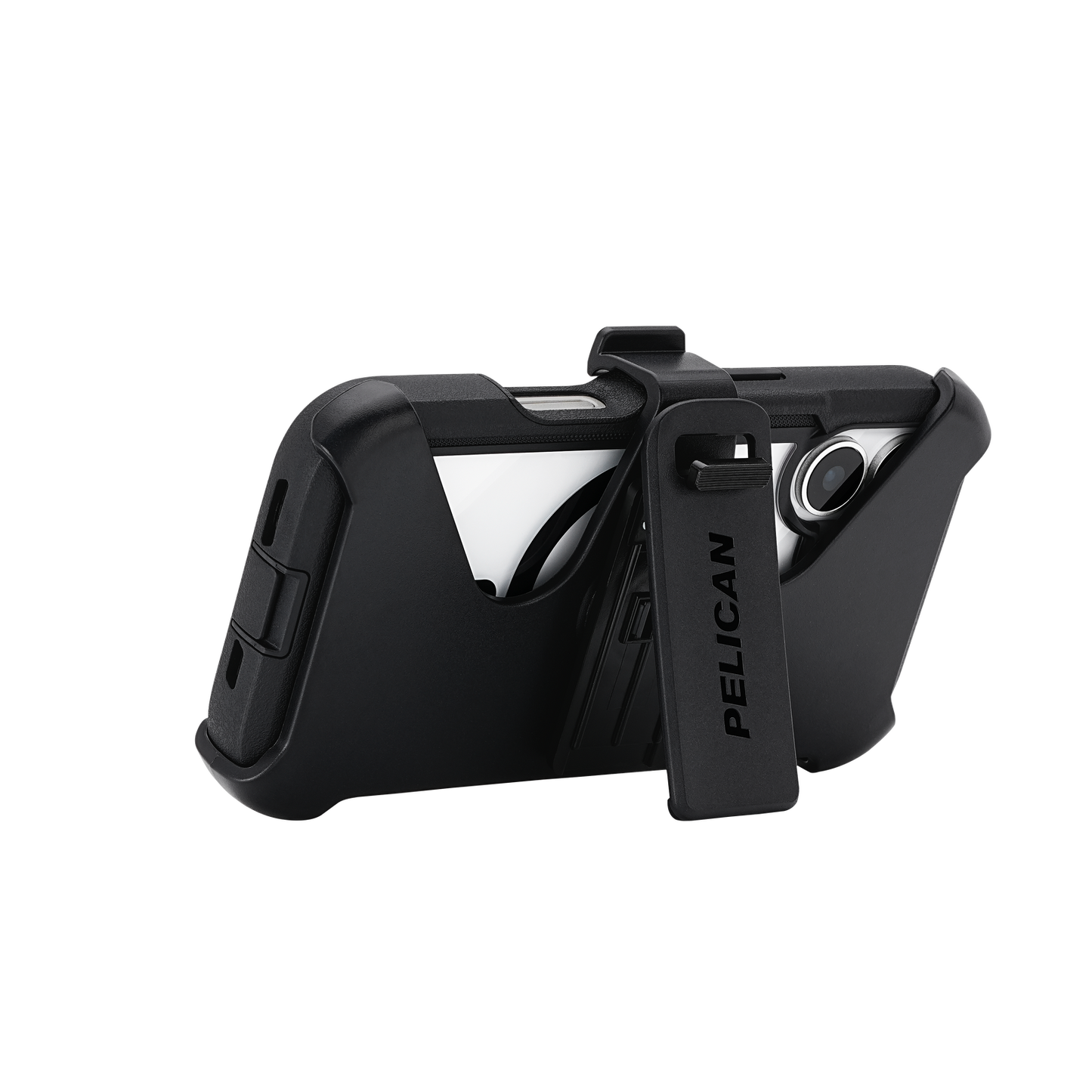 Pelican Voyager MagSafe Case with Holster for iPhone 17 - Black/Clear
