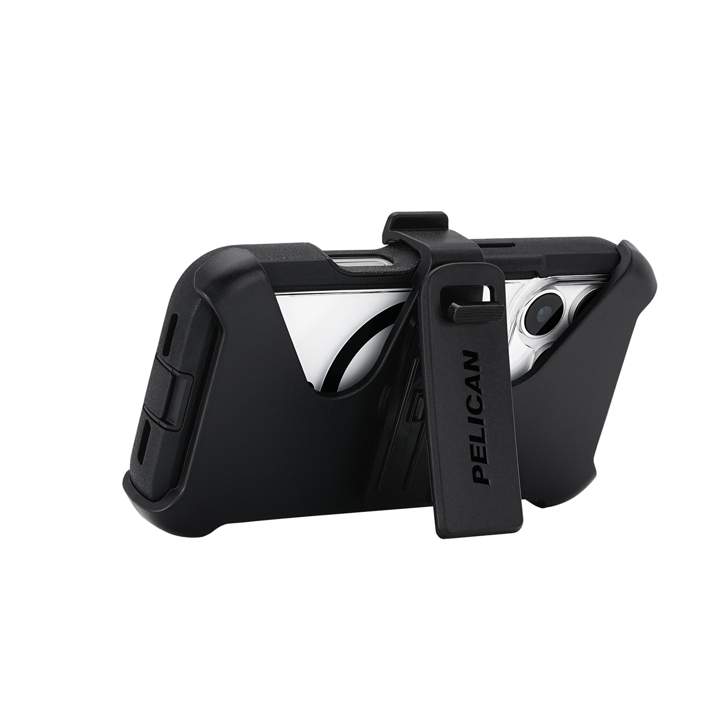Pelican Voyager MagSafe Case with Holster for iPhone 17 Pro - Black/Clear