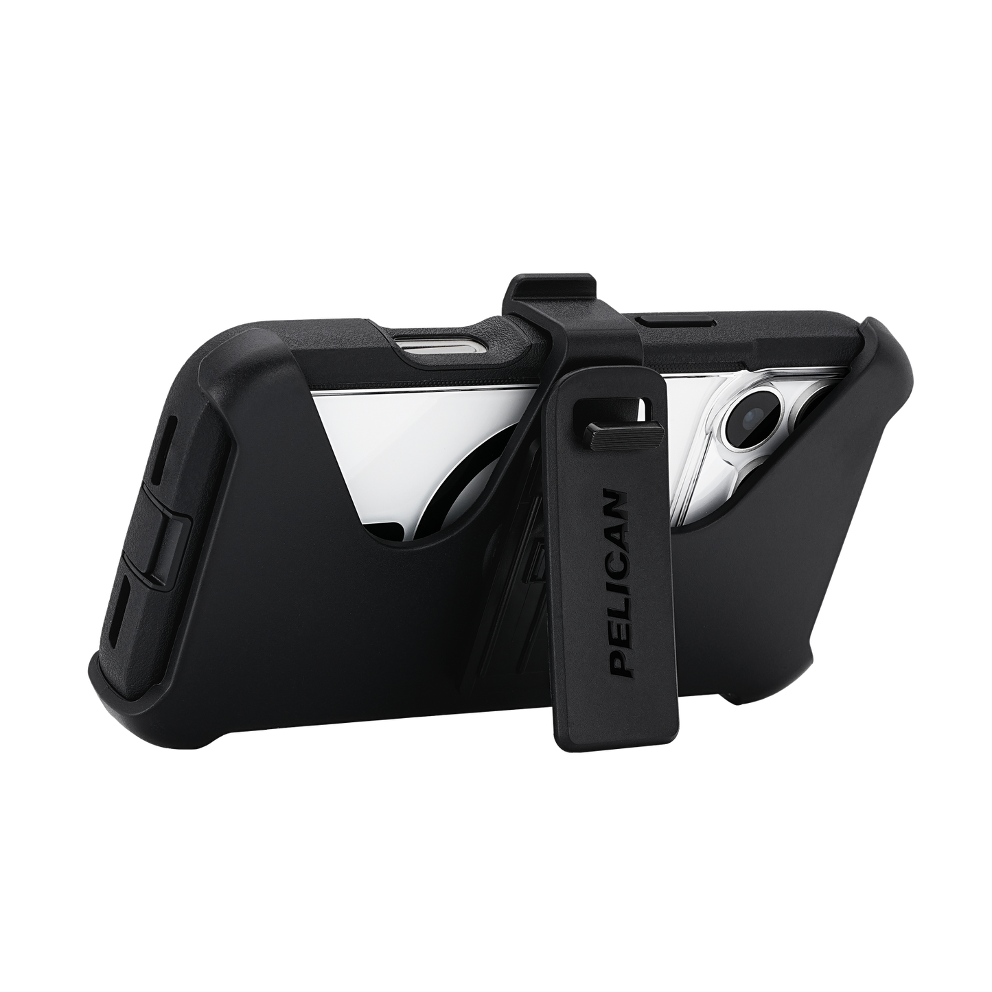 Pelican Voyager MagSafe Case with Holster for iPhone 17 Pro Max - Black/Clear