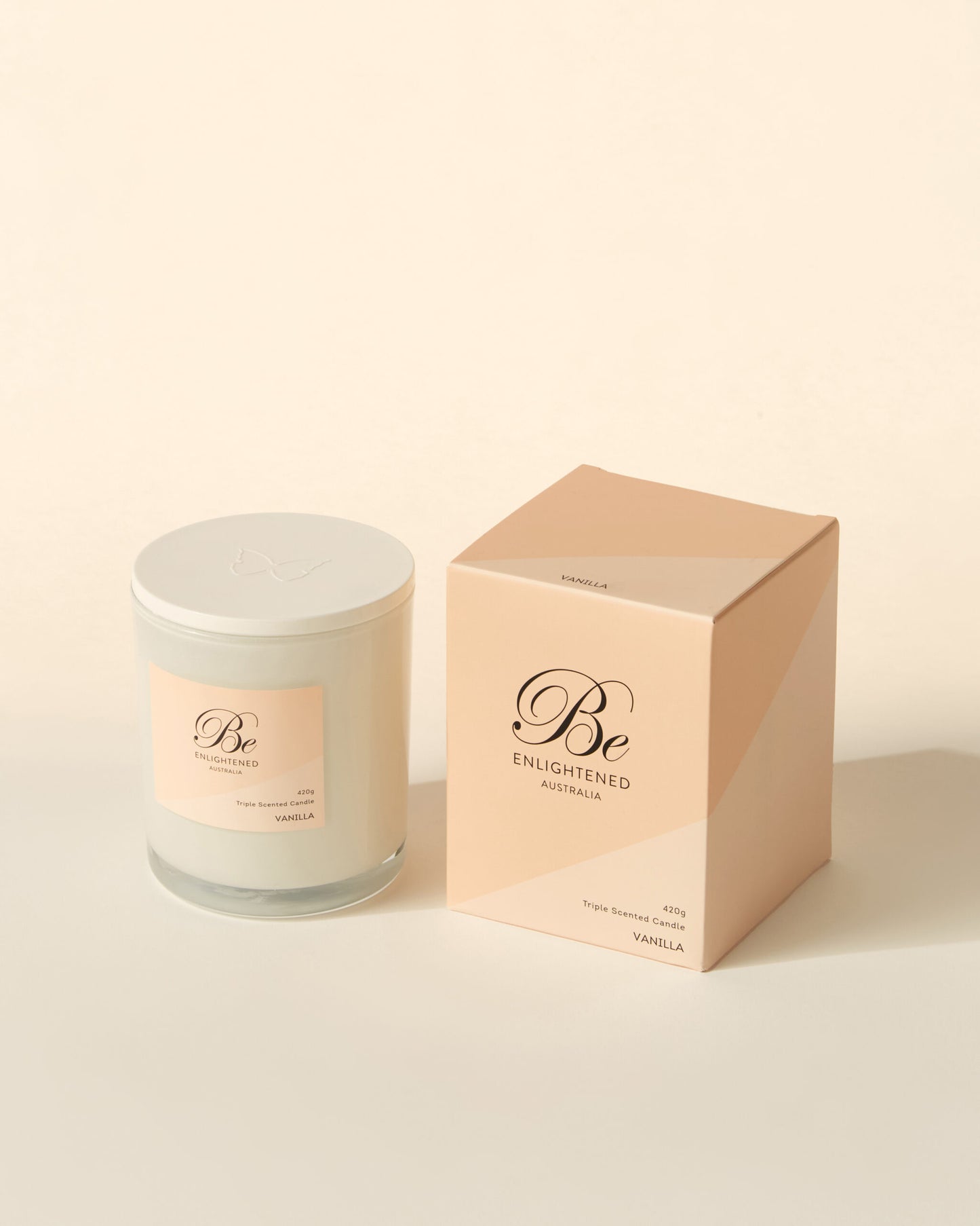 Vanilla Elegant Triple Scented Candle 2 Wick 420g