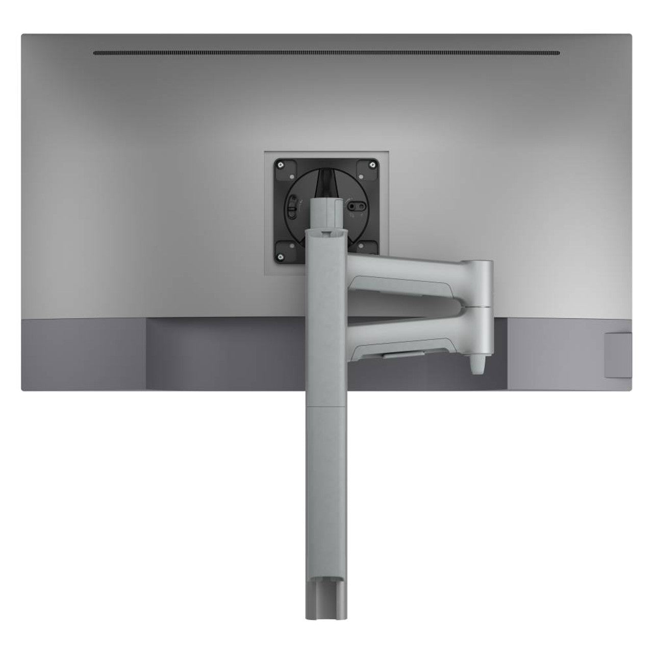 Atdec AWMS-4640 Single 460mm Monitor Arm + 400mm Post / 12kg (26.5lb) Flat Screen, 10kg (22lb) Curved Screen + F Clamp Desk Fixing, Black
