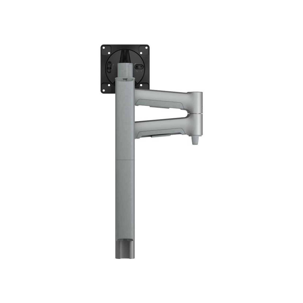 Atdec AWMS-4640 Single 460mm Monitor Arm + 400mm Post / 12kg (26.5lb) Flat Screen, 10kg (22lb) Curved Screen + F Clamp Desk Fixing, Black