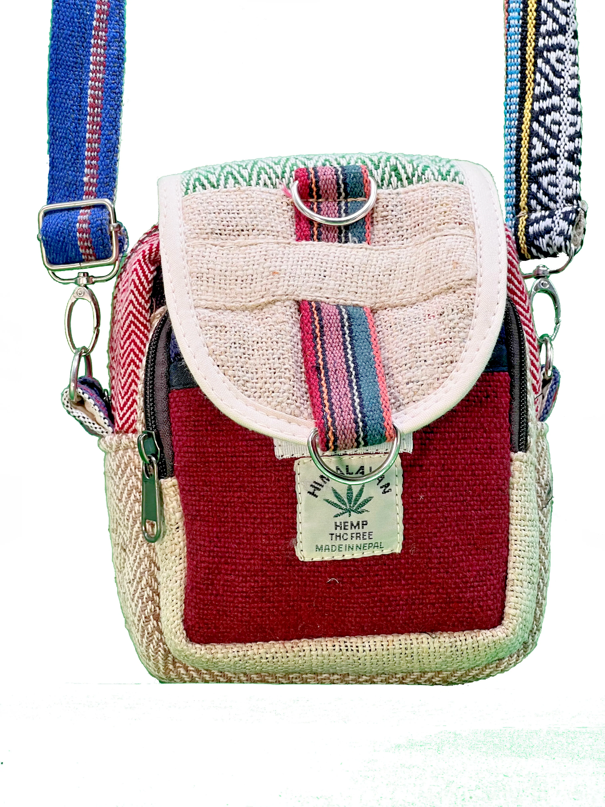 Organic Handmade Himalayan Hemp Side Bag in a Satchel Crossbody side hip bag AU