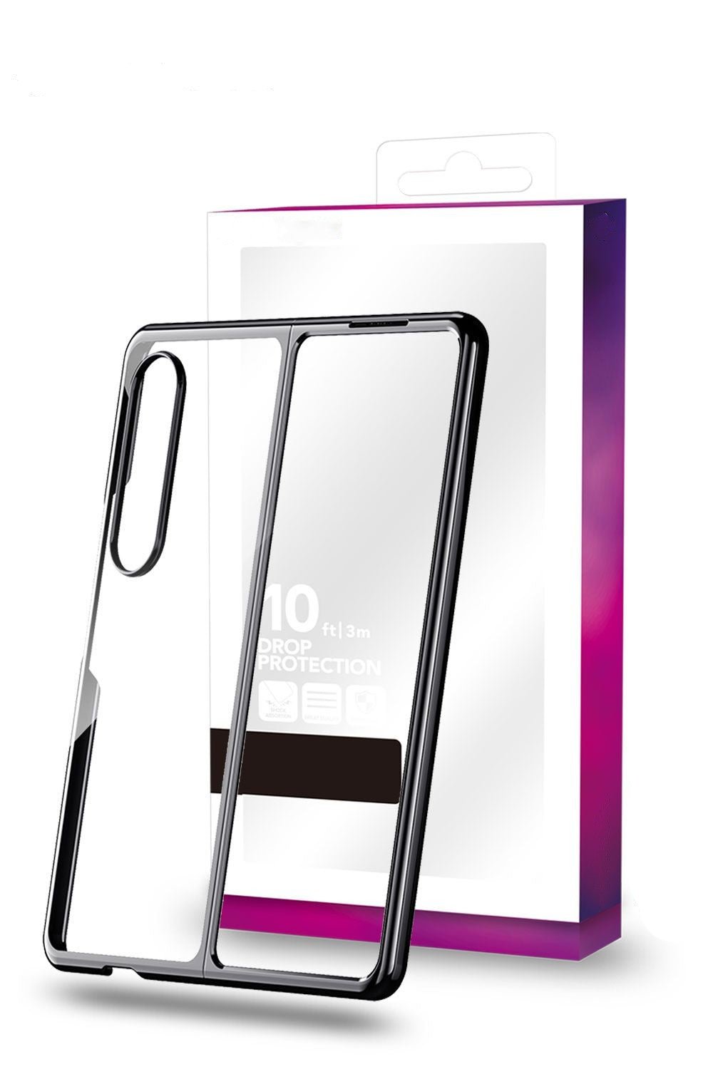 Samsung Galaxy Z Fold 5 Superlative Durable Shockproof Hybrid Clear Case