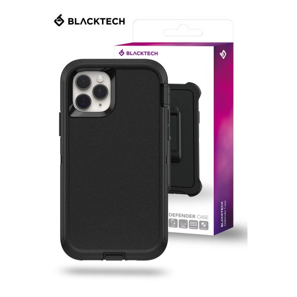 iPhone 13 Pro BLACKTECH Defender with Separable Clip Case - Black