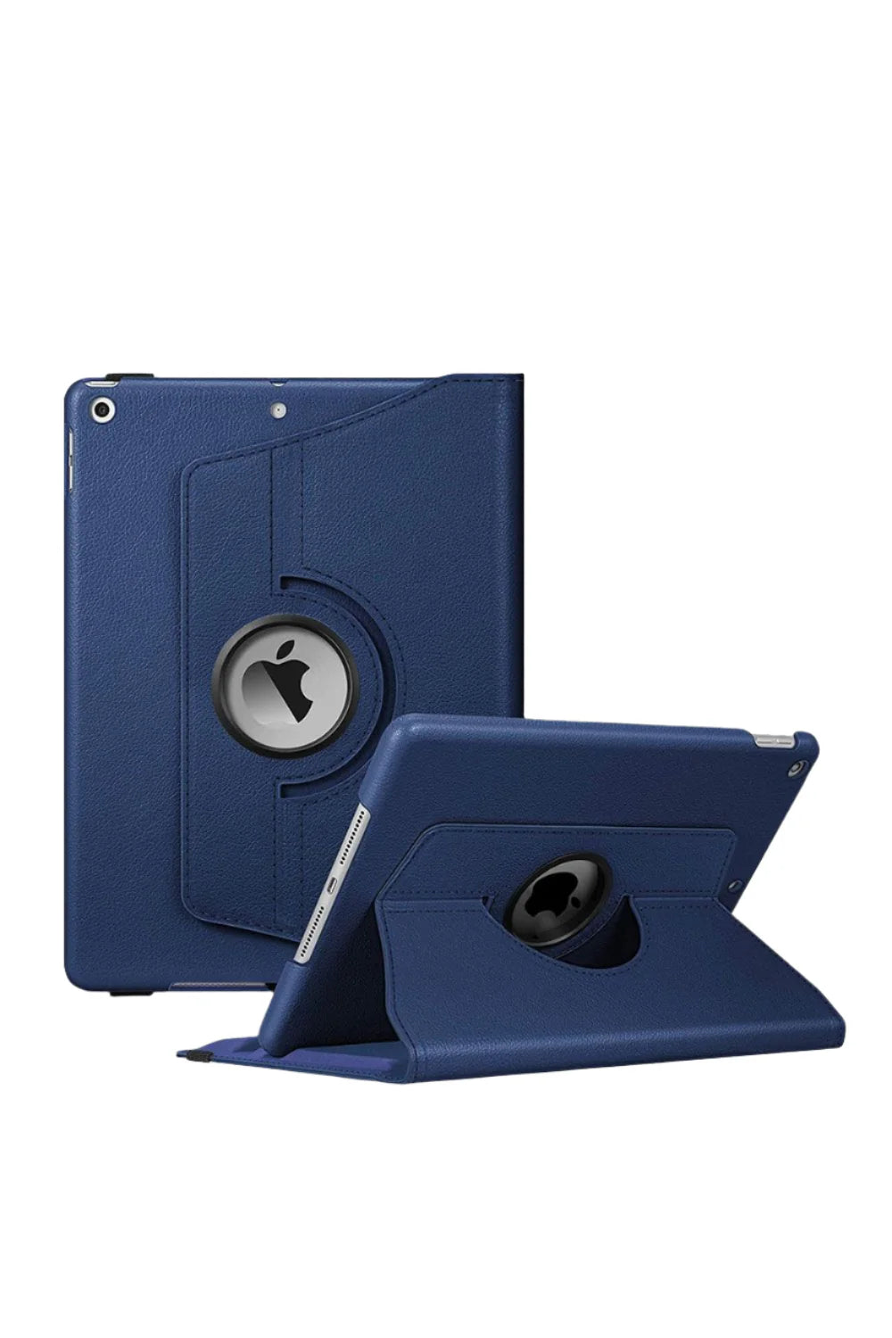 Apple iPad 10th Gen 10.9" 11" 360 Rotating Leather Folio Case Cover - Navy