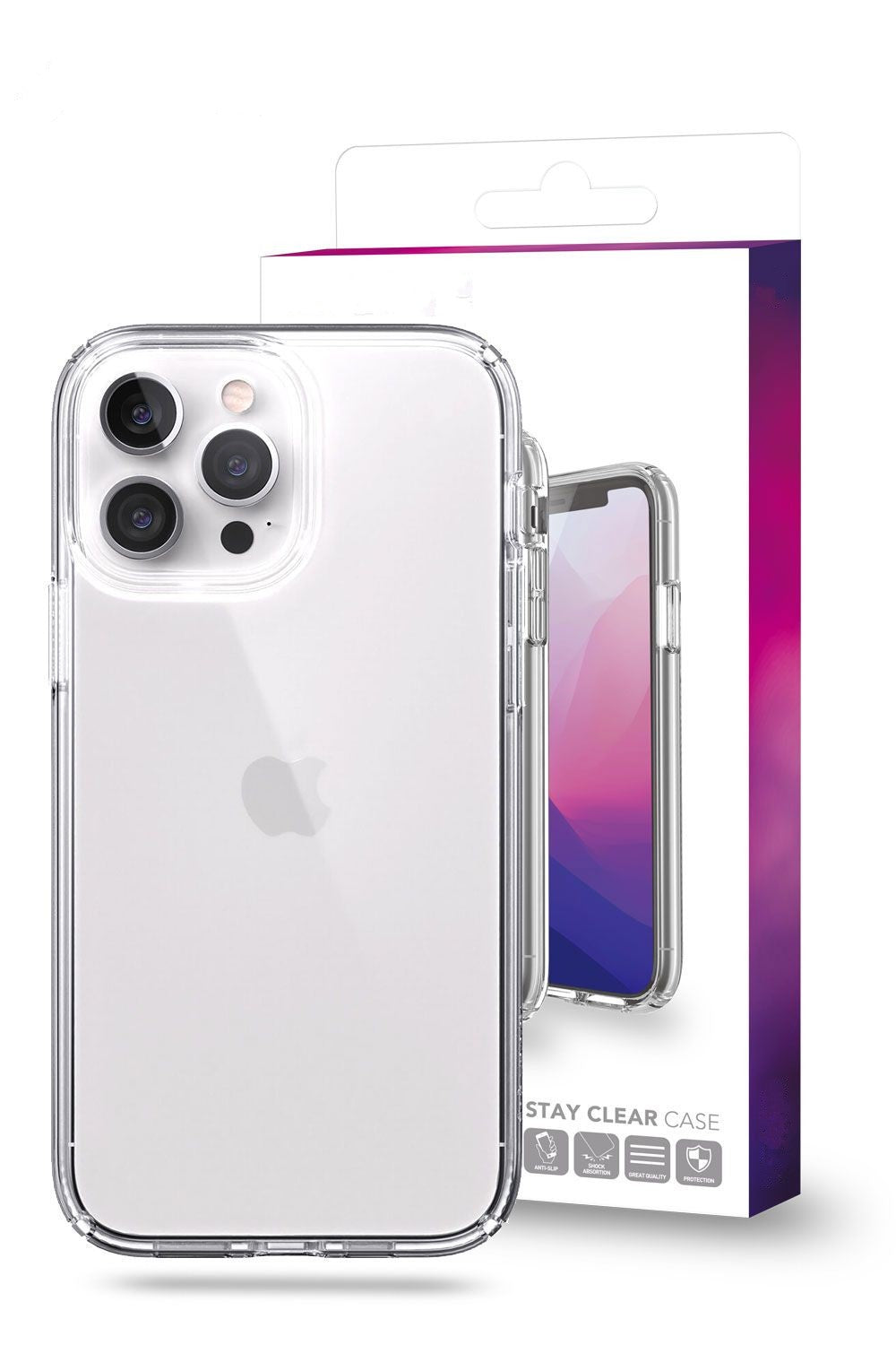 Clear Case for iPhone 15 Plus Pro Max - Transparent Phone Cover