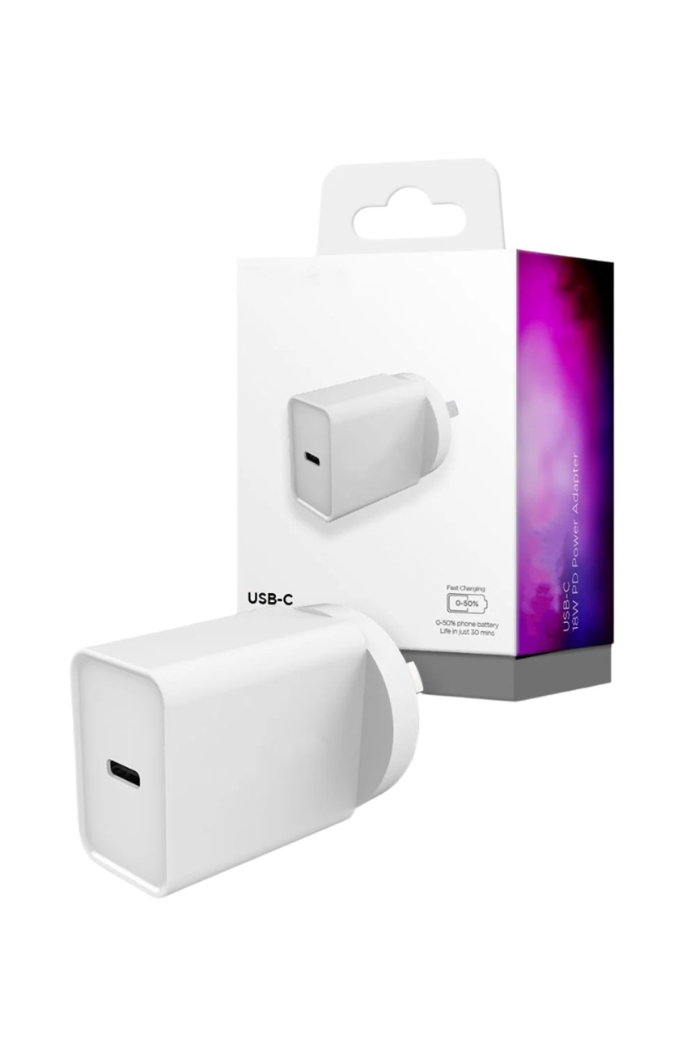 Genuine USB-C 20W PD Power Adapter With Smart IC-SAA Approved Fast Charge Wall/Ac Charger