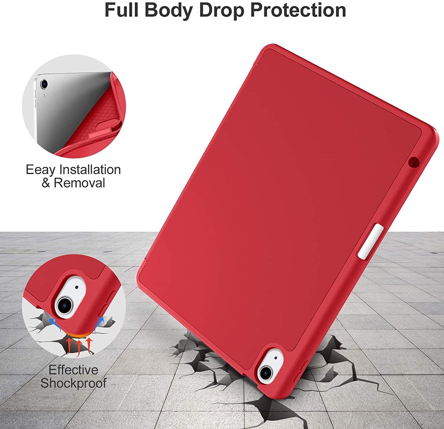 Samsung Galaxy Tab A8 10.5 2021 BLACKTECH Smart Fold - Red