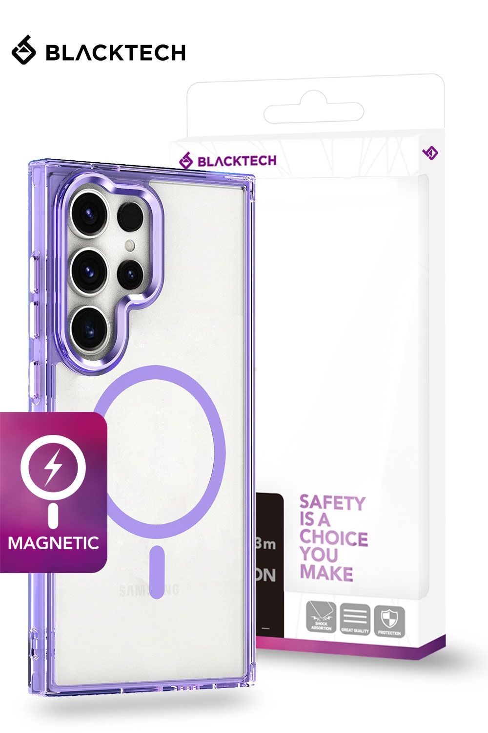 Samsung Galaxy A16 BLACKTECH Swift Shield (MagSafe Compatible) - Purple