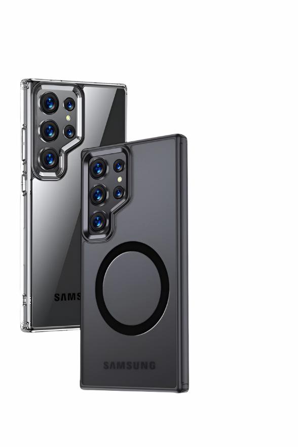 Aero Glide Samsung Galaxy S24 Magnetic ShockProof Protective Case - Clear