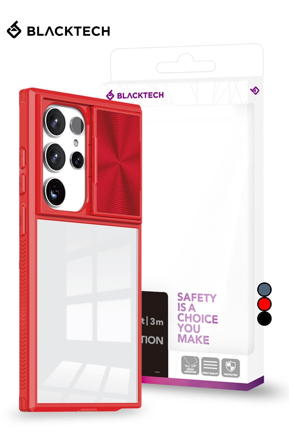Samsung Galaxy A05s BLACKTECH Diamond Dazzler (MagSafe Compatible) - Red