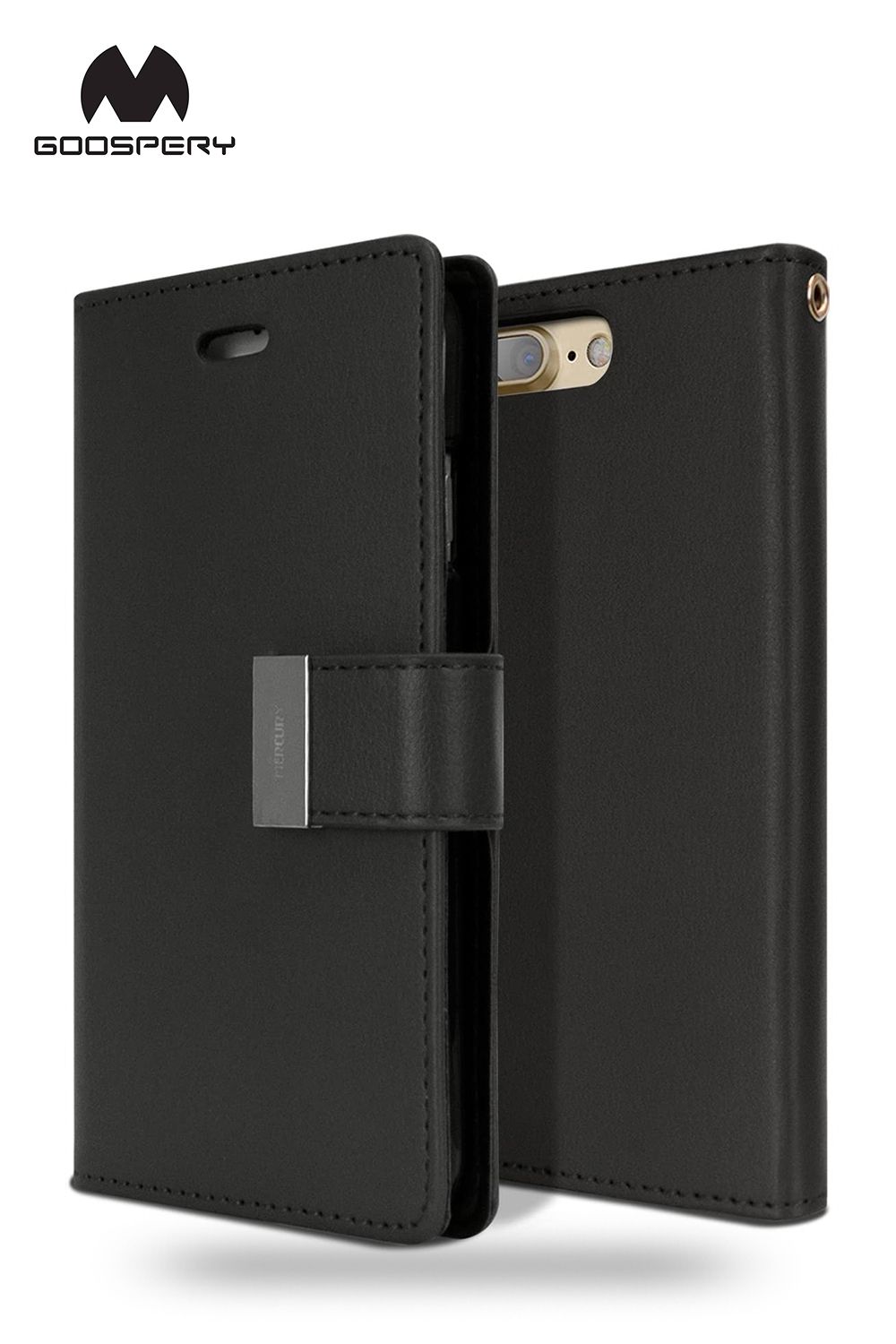 iPhone 14 Plus Goospery Mercury Rich Diary - Black