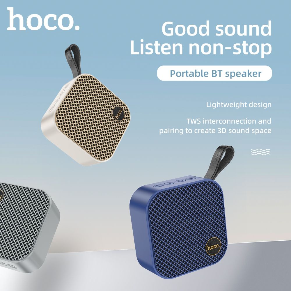 hoco. HC22 TWS interconnection Auspicious Sports Bluetooth Speaker - White