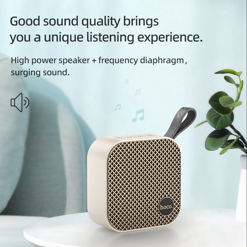 hoco. HC22 TWS interconnection Auspicious Sports Bluetooth Speaker - White