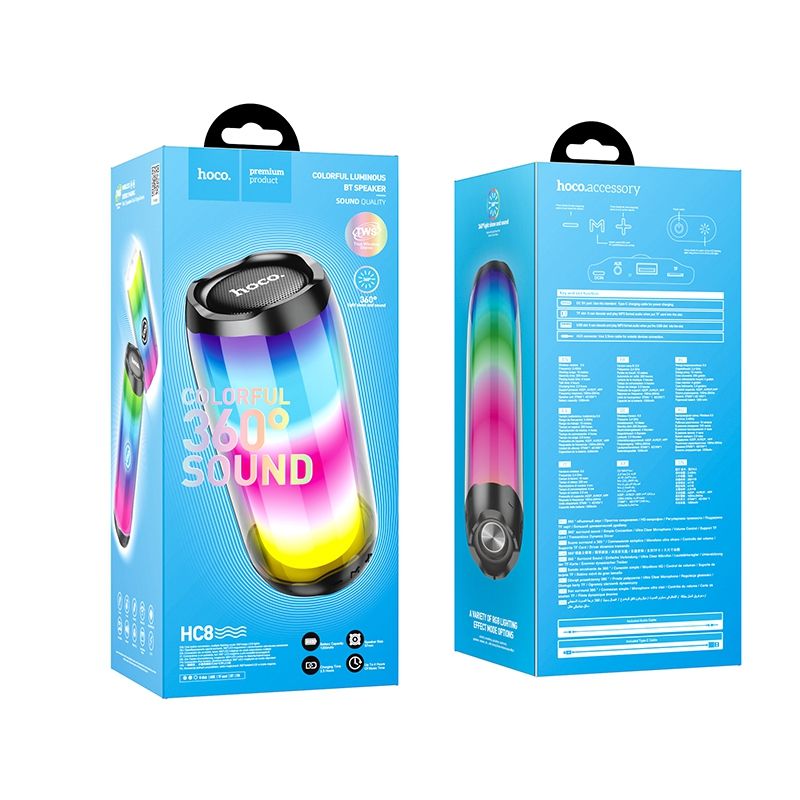 hoco. HC8 PULSE Bluetooth Speaker - Black