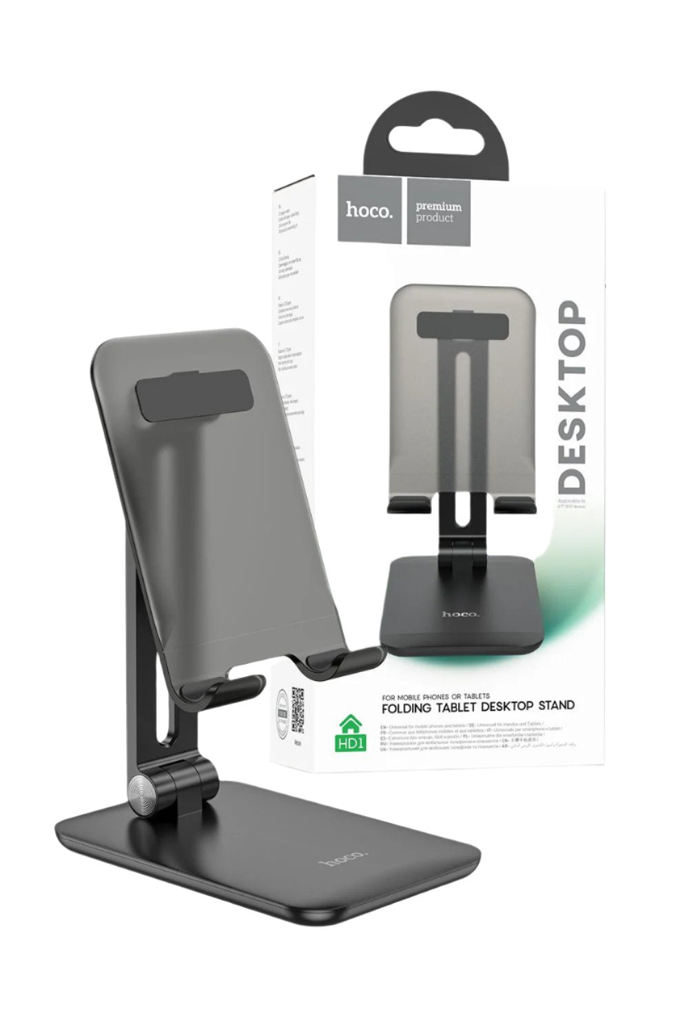 Hoco Desktop Stand For Smartphones/Tablet Reliable/Rugged Universal Support - Black