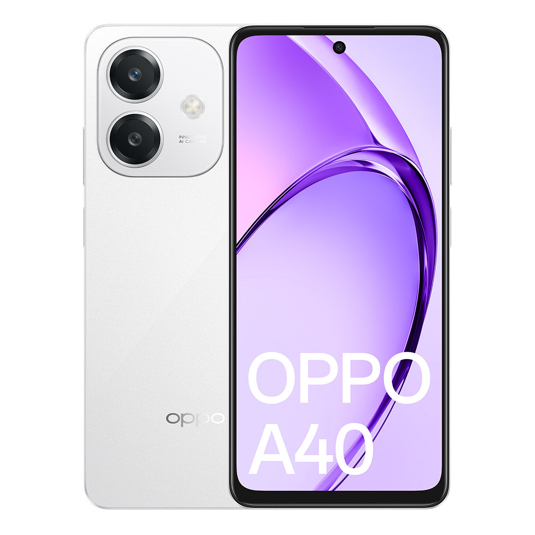 Oppo A40 4G Dual Sim 128GB 6.67" Screen Starlight White - NFC (A/C not included)