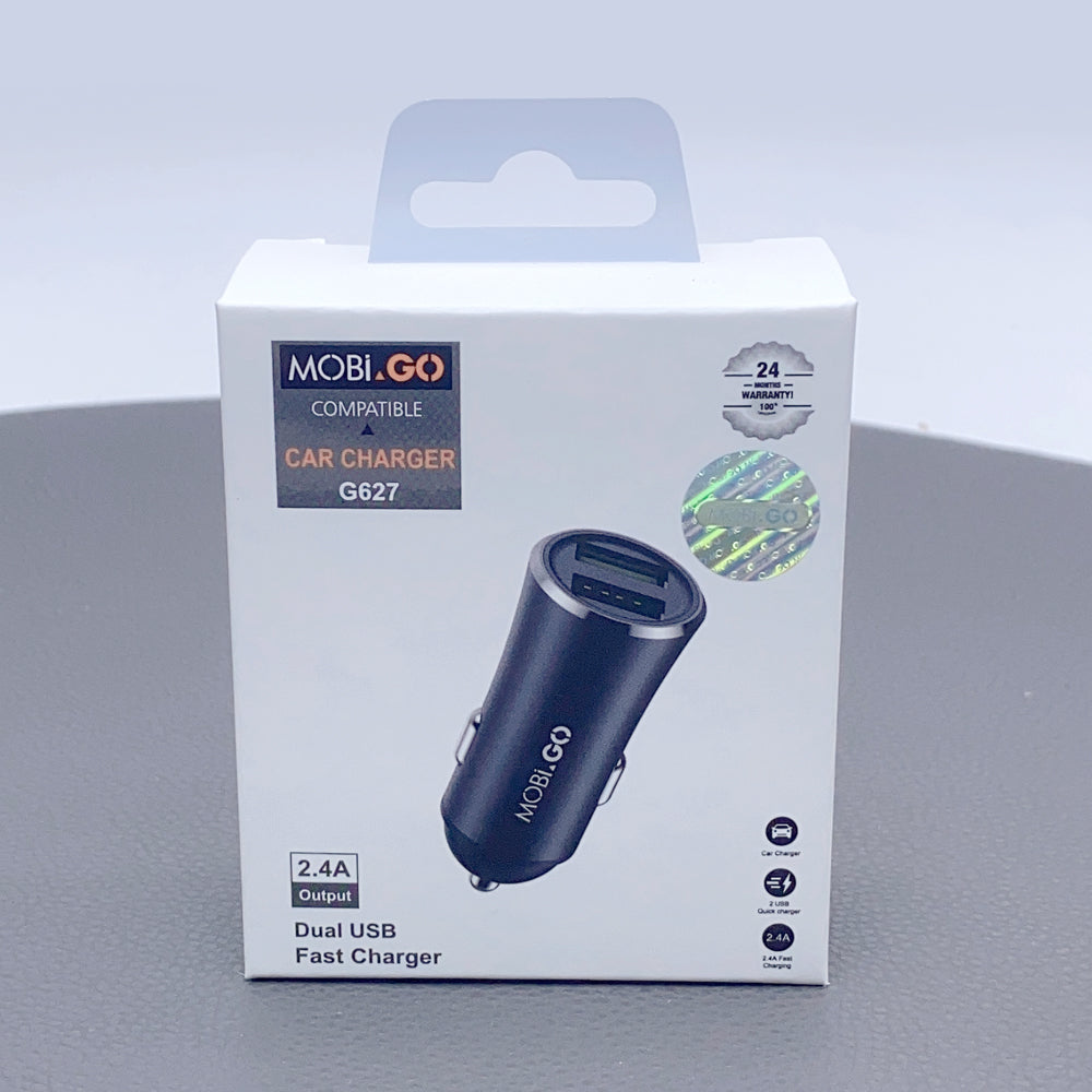 Car Ciggratte port Mobigo Dual USB-A QC 3.0 3A Car Fast Charger
