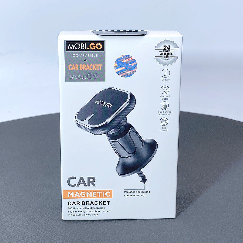 Universal Rigid Mobigo 2 In 1 360 rotating Magnetic Air Vent Clamp Car Holder