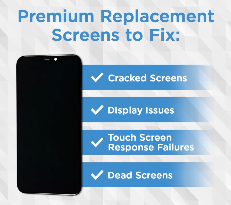 For iPhone X,XR,XS,XS Max/11/12/13/14, 11/12/13/14Pro/Max,12/13 Mini OEM Replacement Display