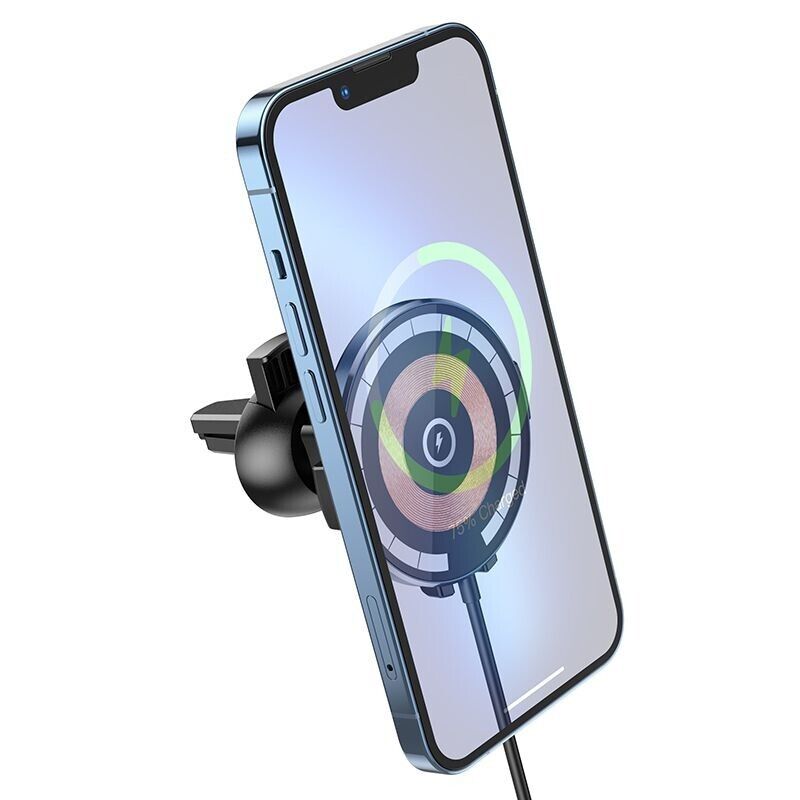 HOCO CW42 15W Multipurpose Magnetic Wireless Fast Charging Air Vent Car Charging Mount Phone Holder